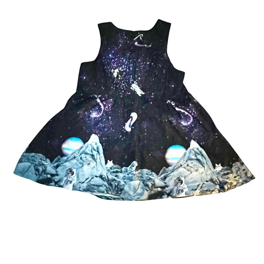 Modcloth 4x Galaxy Cat Astronaut Dress